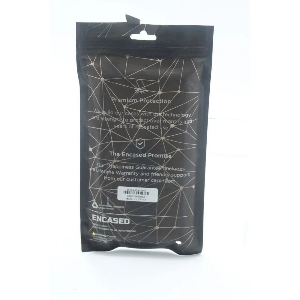 Encased Samsung Galaxy S24 Ultra Clear Case with Black Finger Strap
